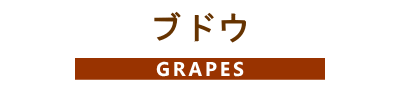 森の中の果樹園のブドウ