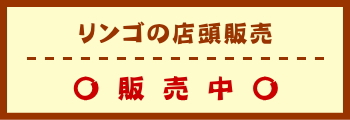 リンゴの店頭販売　販売中