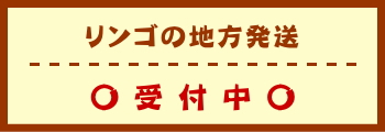 リンゴの地方発送　受付中